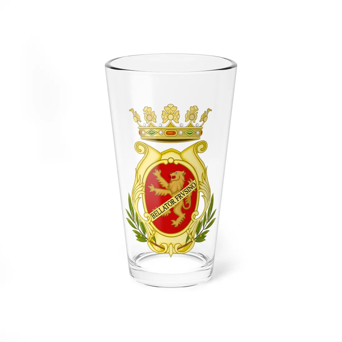 Frosinone-Stemma (Italy) (Coat of Arms) Pint Glass 16oz 16oz - Go Mug Yourself