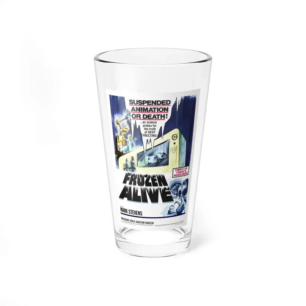 FROZEN ALIVE 1964 Movie Poster - Pint Glass 16oz 16oz - Go Mug Yourself