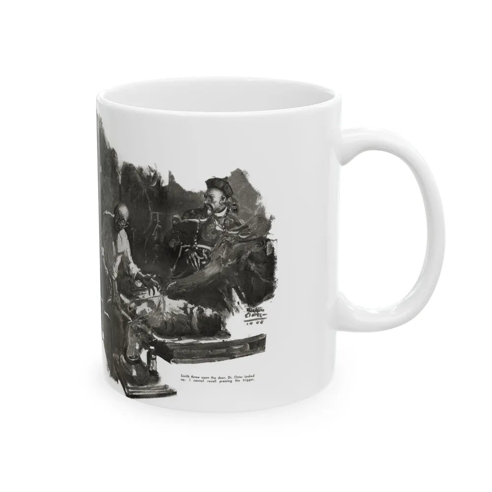 Fu Manchu and the Panama Canal (1), Liberty magazine, November 16, 1940 - White Coffee Mug - Go Mug Yourself