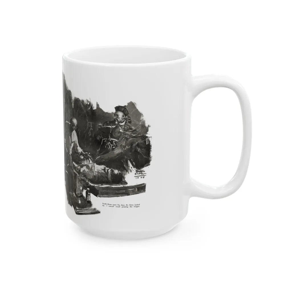 Fu Manchu and the Panama Canal (1), Liberty magazine, November 16, 1940 - White Coffee Mug - Go Mug Yourself