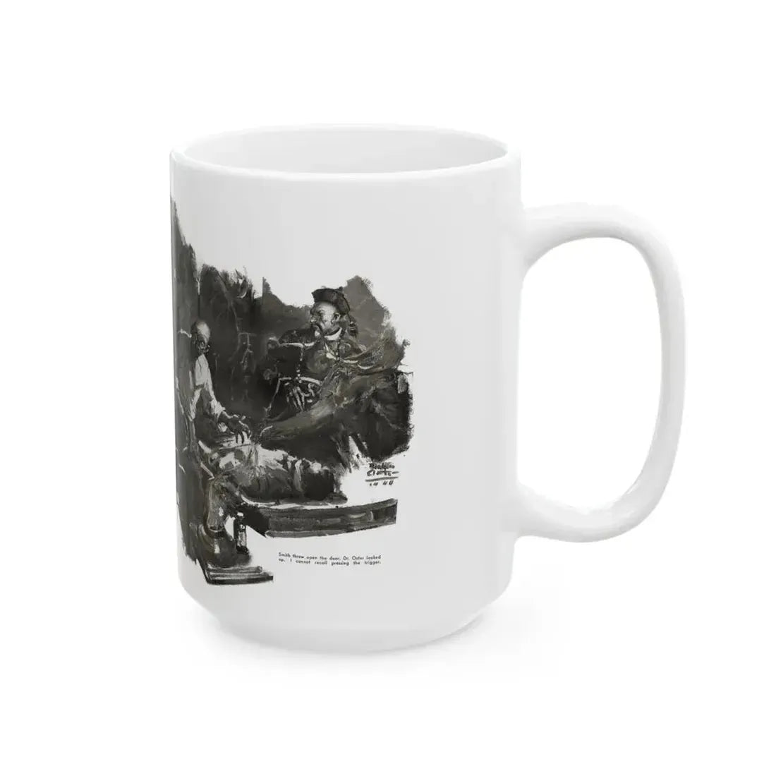 Fu Manchu and the Panama Canal (1), Liberty magazine, November 16, 1940 - White Coffee Mug - Go Mug Yourself