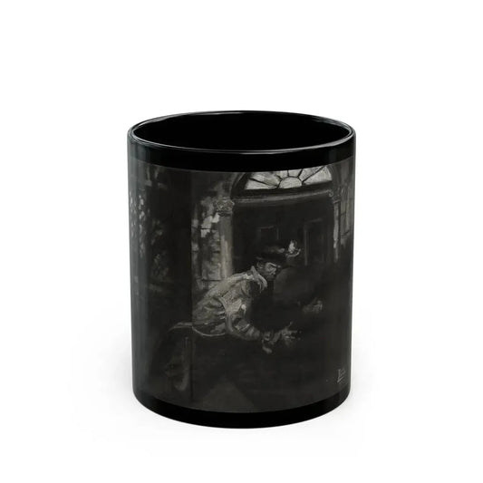 Fu Manchu and the Panama Canal (2), Liberty magazine, November 16, 1940 - Black Coffee Mug 11oz - Go Mug Yourself