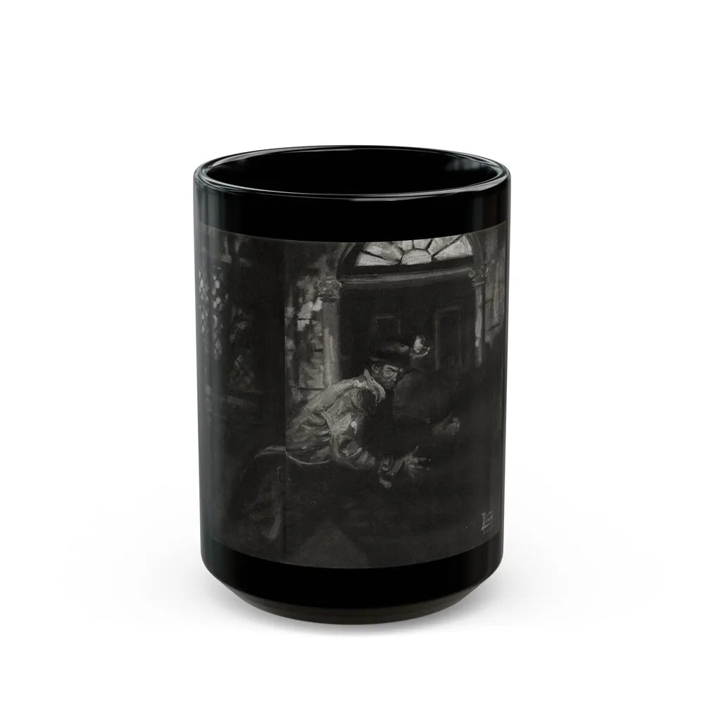 Fu Manchu and the Panama Canal (2), Liberty magazine, November 16, 1940 - Black Coffee Mug 15oz - Go Mug Yourself