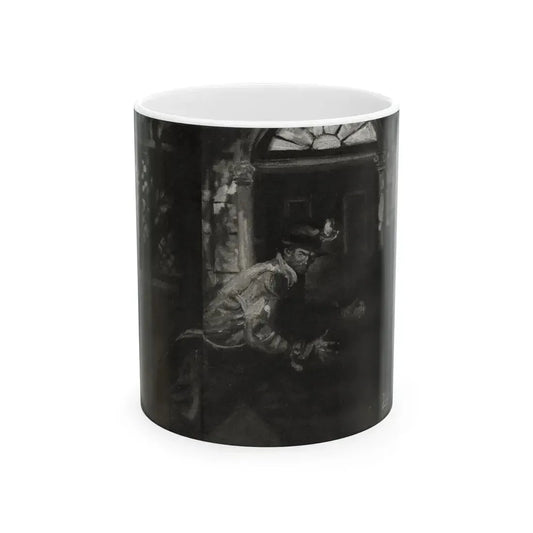 Fu Manchu and the Panama Canal (2), Liberty magazine, November 16, 1940 - White Coffee Mug 11oz - Go Mug Yourself