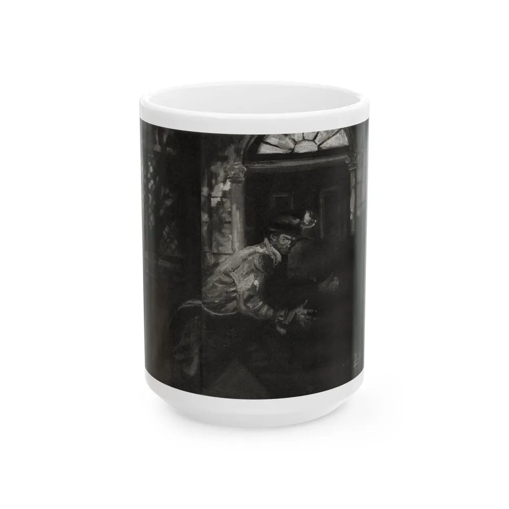 Fu Manchu and the Panama Canal (2), Liberty magazine, November 16, 1940 - White Coffee Mug 15oz - Go Mug Yourself