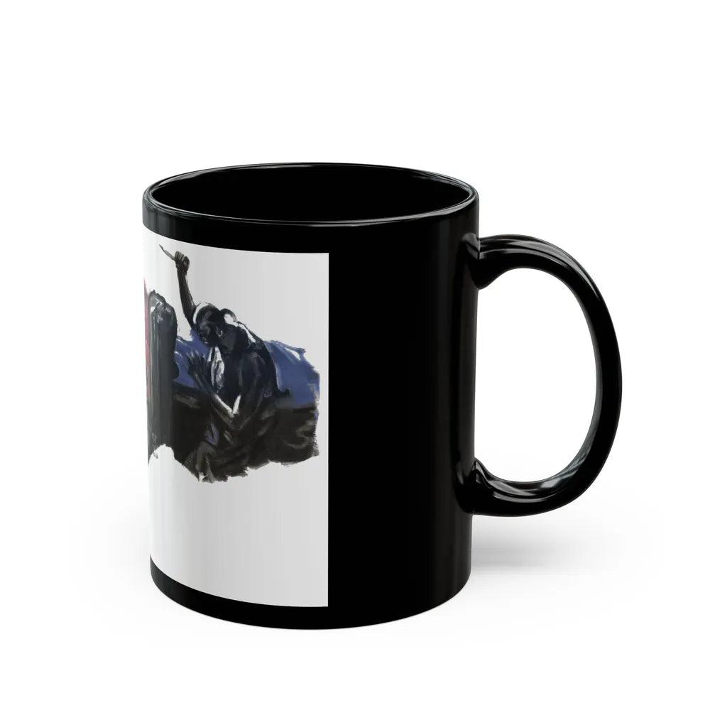 Fu Manchu and the Panama Canal, Liberty magazine, November 30, 1940 - Black Coffee Mug - Go Mug Yourself