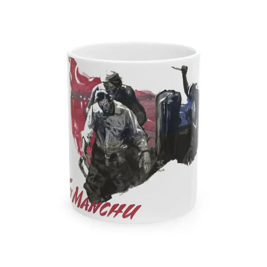 Fu Manchu and the Panama Canal, Liberty magazine, November 30, 1940 - White Coffee Mug 11oz - Go Mug Yourself
