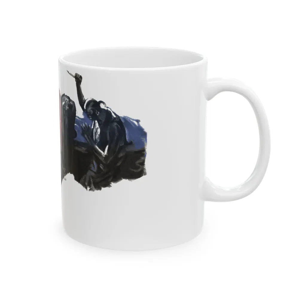 Fu Manchu and the Panama Canal, Liberty magazine, November 30, 1940 - White Coffee Mug - Go Mug Yourself