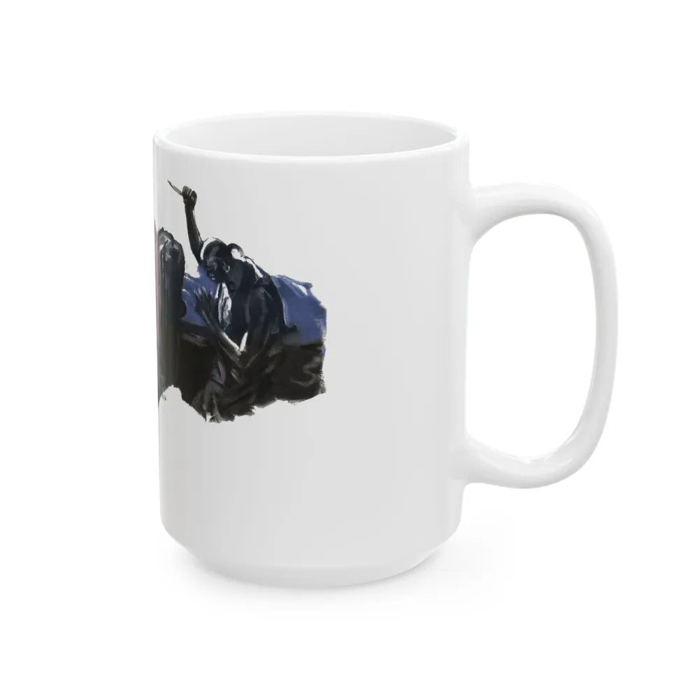 Fu Manchu and the Panama Canal, Liberty magazine, November 30, 1940 - White Coffee Mug - Go Mug Yourself