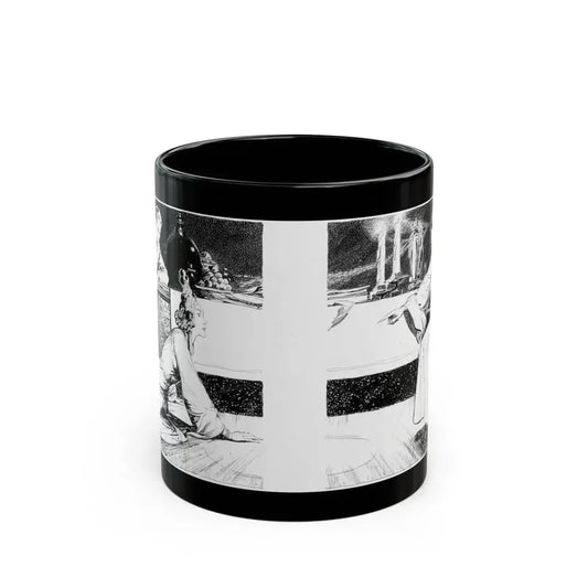 Fu Manchu's Bride, Part 8 Illustration, Collier's, June 24, 1933 - Black Coffee Mug 11oz - Go Mug Yourself