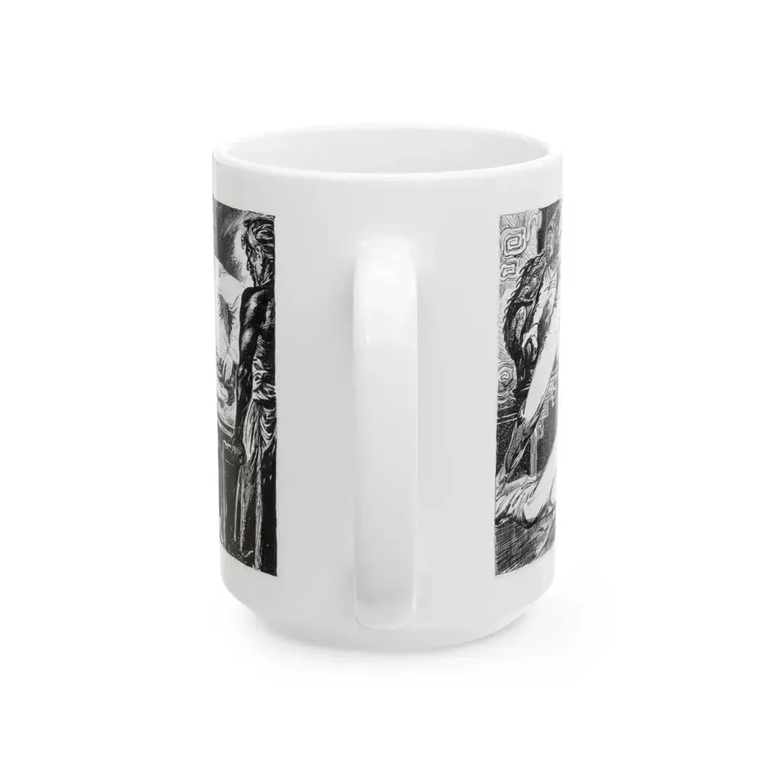 Fu Manchu's Bride, Part 8 Illustration, Collier's, June 24, 1933 - White Coffee Mug - Go Mug Yourself