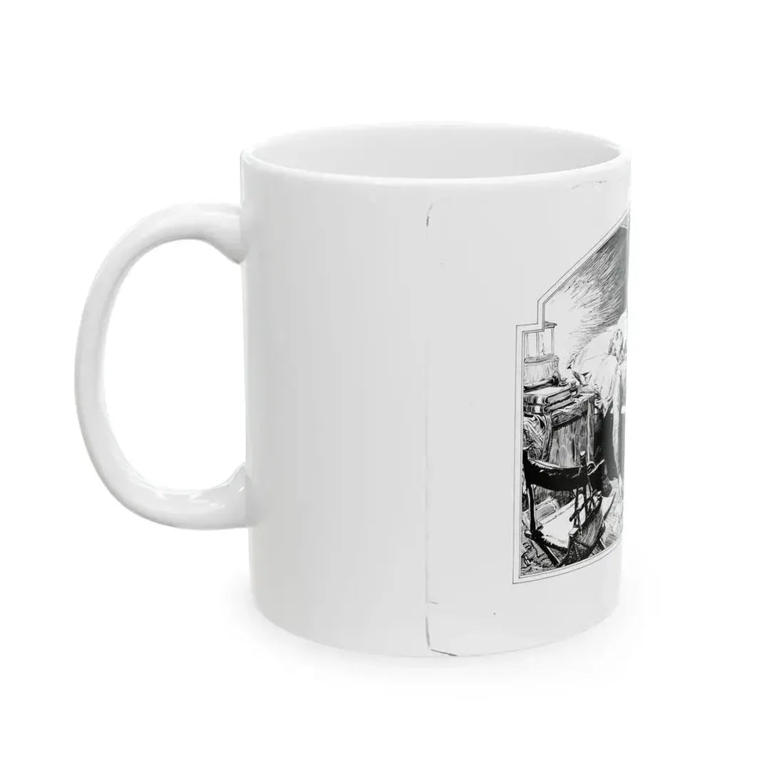 Fu Manchu's Daughter, Part 1 Illustration, Collier's, March 8, 1932 - White Coffee Mug - Go Mug Yourself