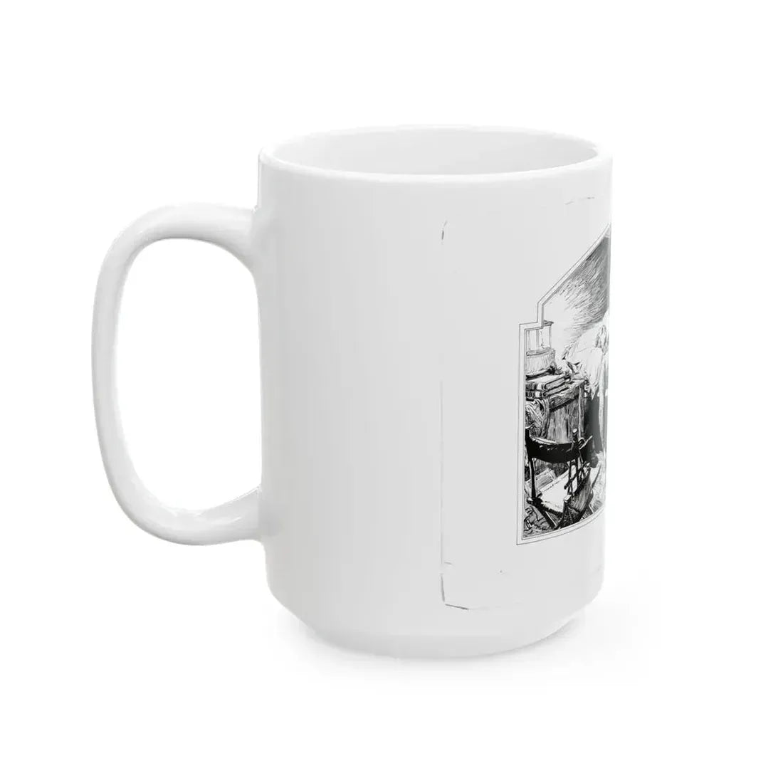 Fu Manchu's Daughter, Part 1 Illustration, Collier's, March 8, 1932 - White Coffee Mug - Go Mug Yourself