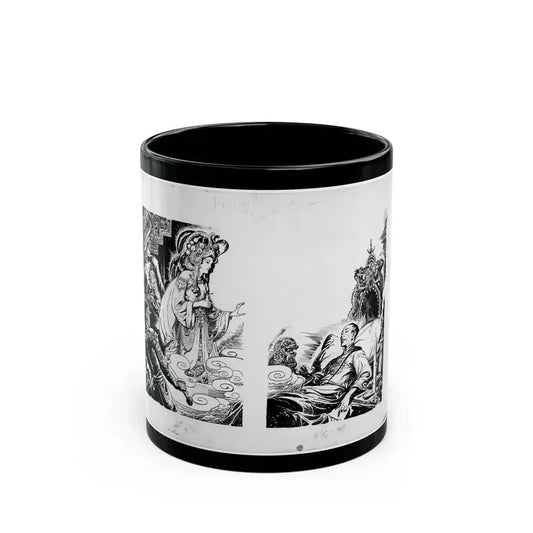 Fu Manchu stories by Sax Rohmer Illustration - Black Coffee Mug 11oz - Go Mug Yourself