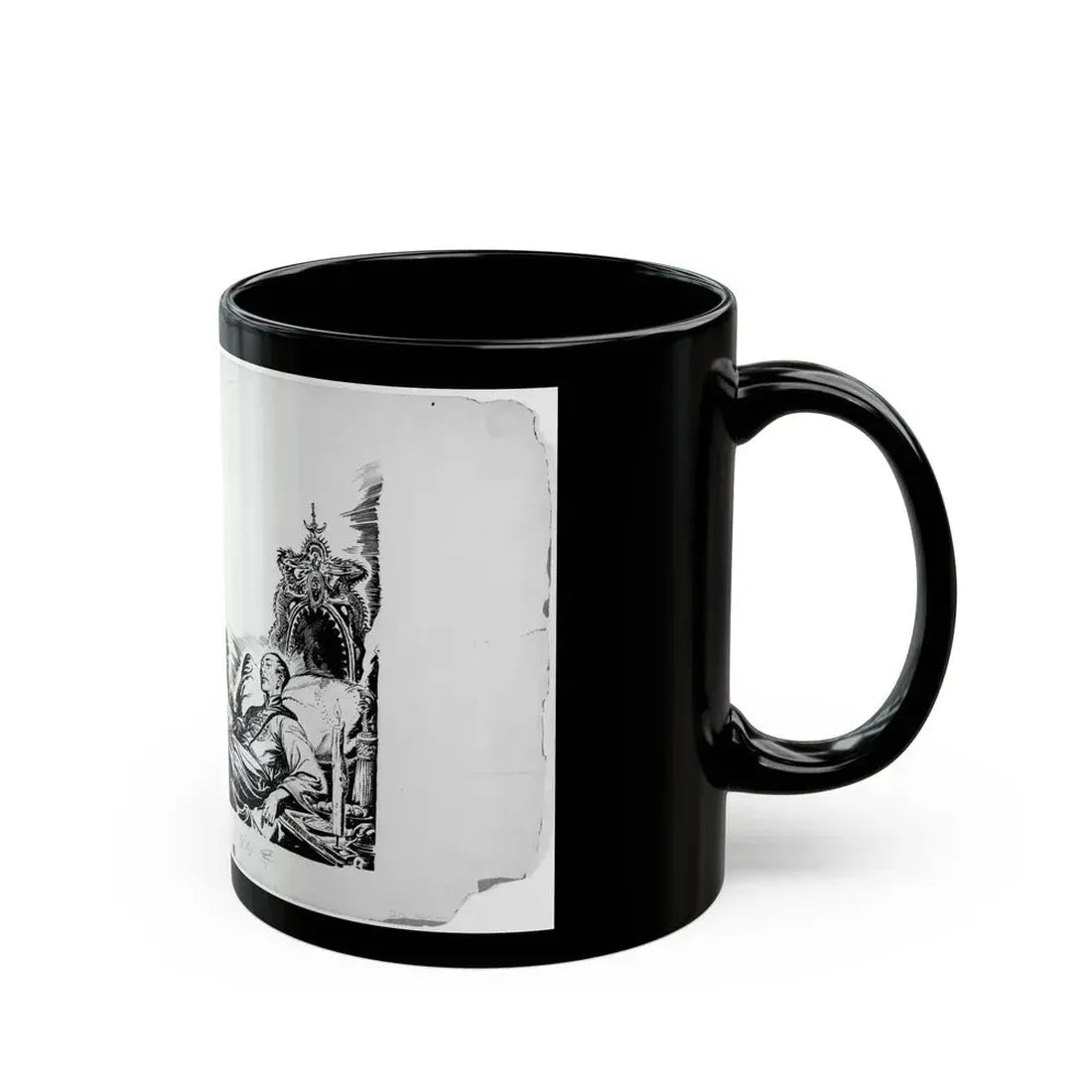 Fu Manchu stories by Sax Rohmer Illustration - Black Coffee Mug - Go Mug Yourself
