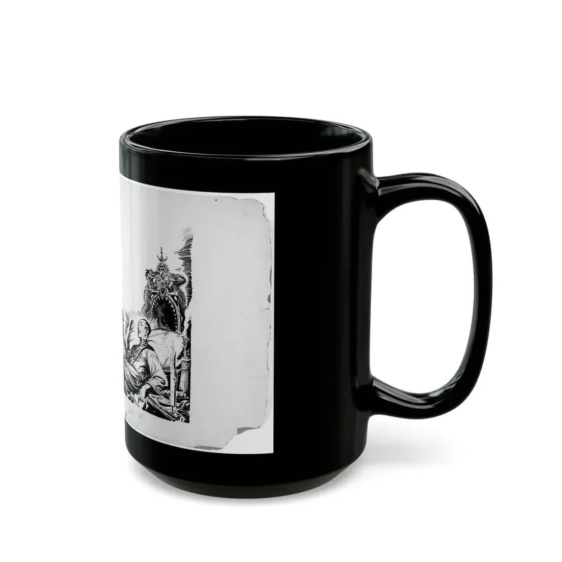 Fu Manchu stories by Sax Rohmer Illustration - Black Coffee Mug - Go Mug Yourself