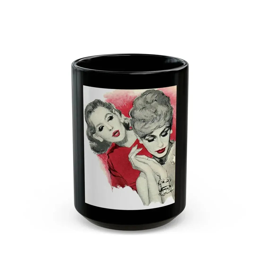 Fuel For The Flame, Woman's Own magazine, February 1960 - Black Coffee Mug 15oz - Go Mug Yourself