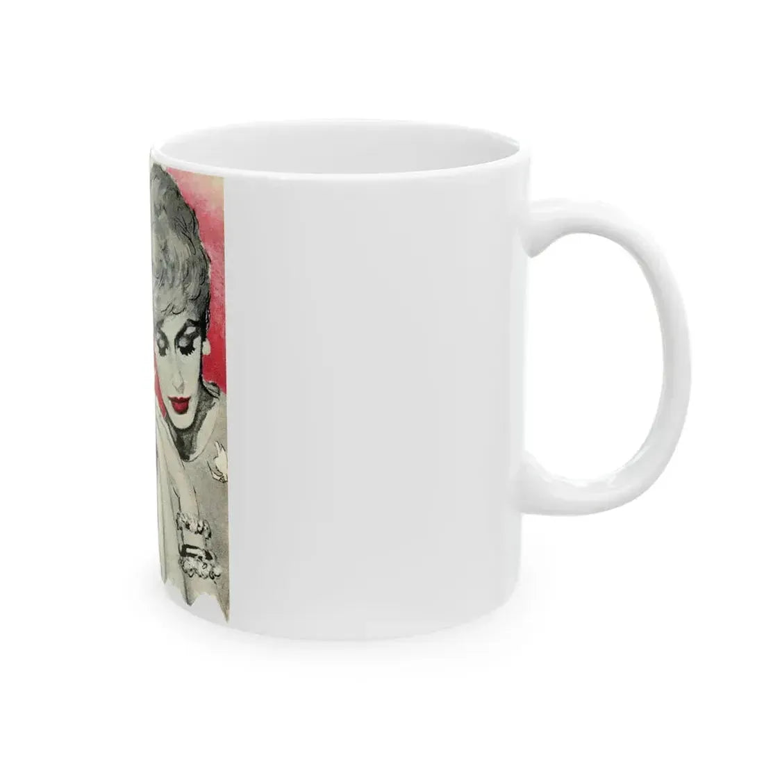 Fuel For The Flame, Woman's Own magazine, February 1960 - White Coffee Mug - Go Mug Yourself