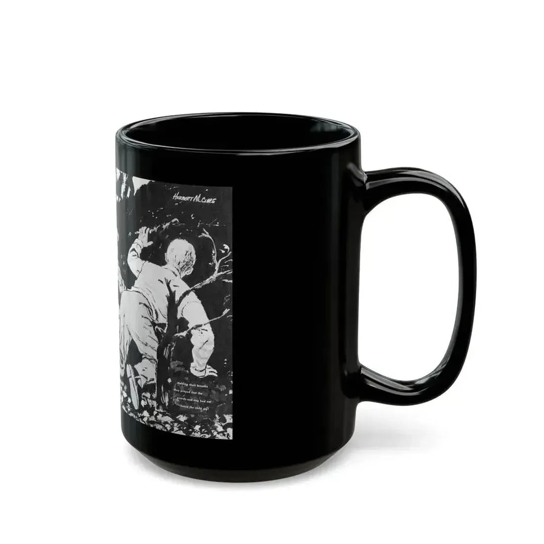 Fugitive Nun, True Woman's Adventures, May 1956 - Black Coffee Mug - Go Mug Yourself