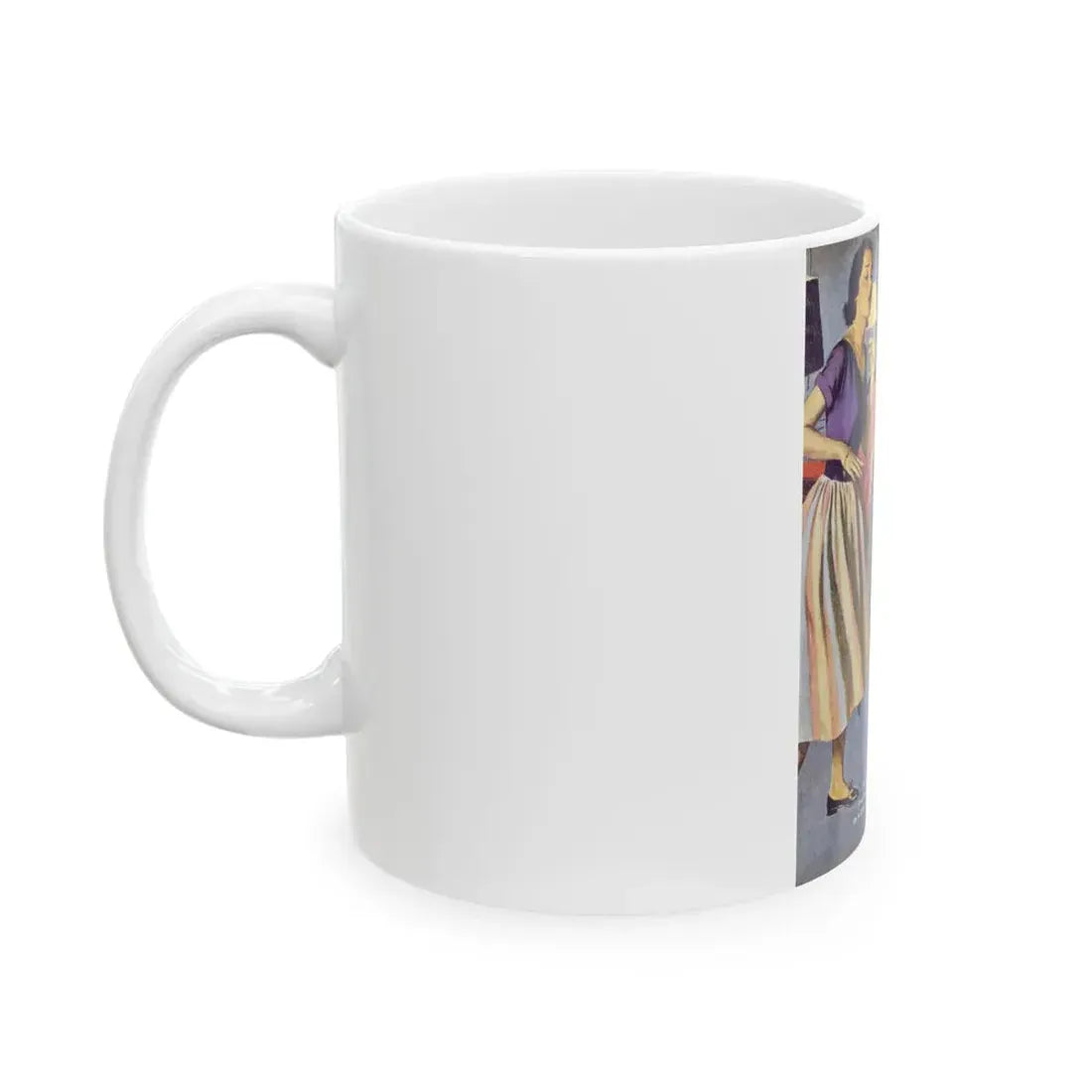 Full Circle, Redbook, July 1953 - White Coffee Mug - Go Mug Yourself