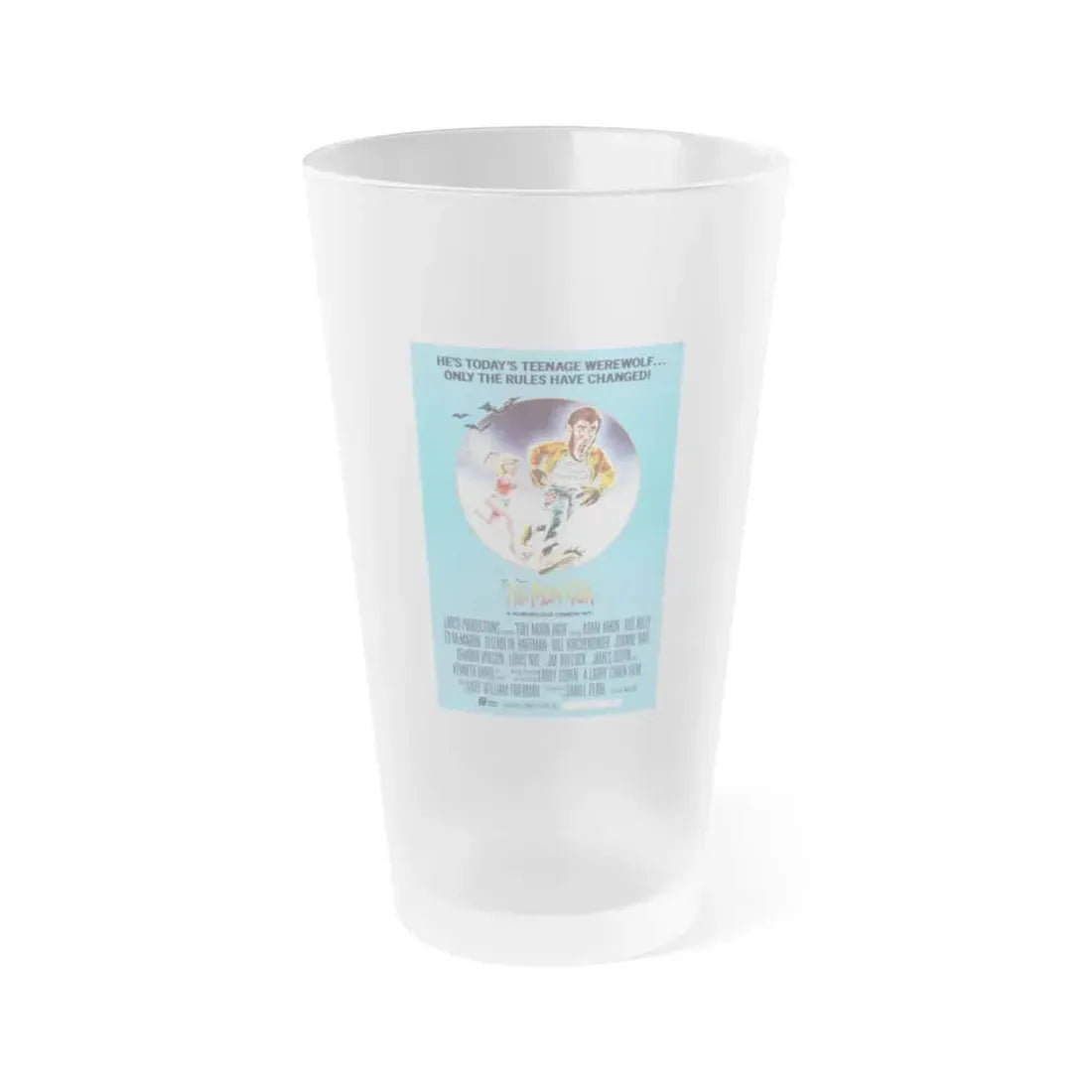 FULL MOON HIGH 1981 Movie Poster - Frosted Pint Glass 16oz 16oz Frosted - Go Mug Yourself