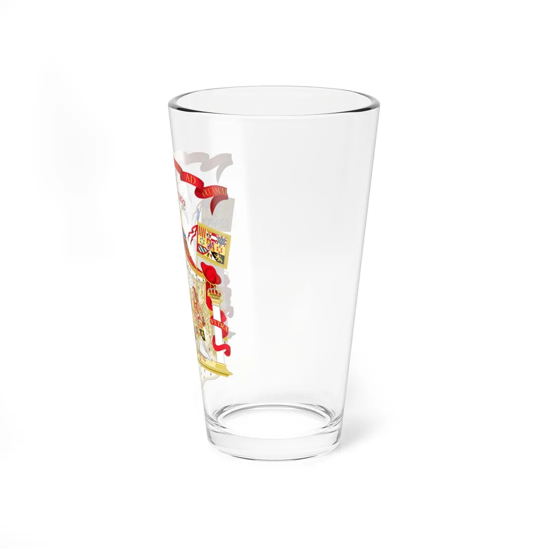 Full Ornamented Royal Coat of Arms of Spain 1761-1868 and 1874-1931 (Spain) (Coat of Arms) Pint Glass 16oz - Go Mug Yourself