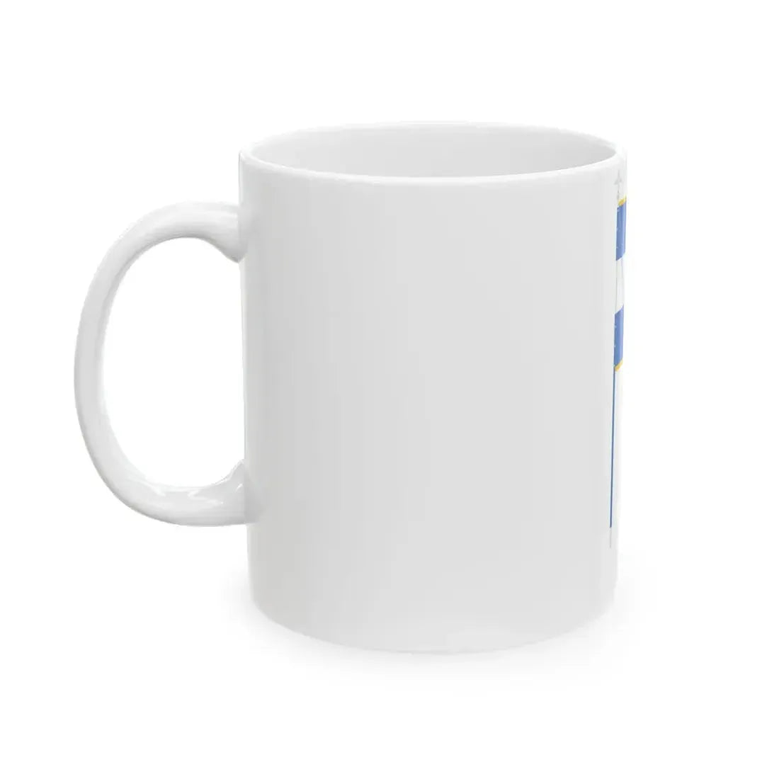 Full regimental colours of the Second Hellenic Republic (Greece) White Coffee Mug - Go Mug Yourself