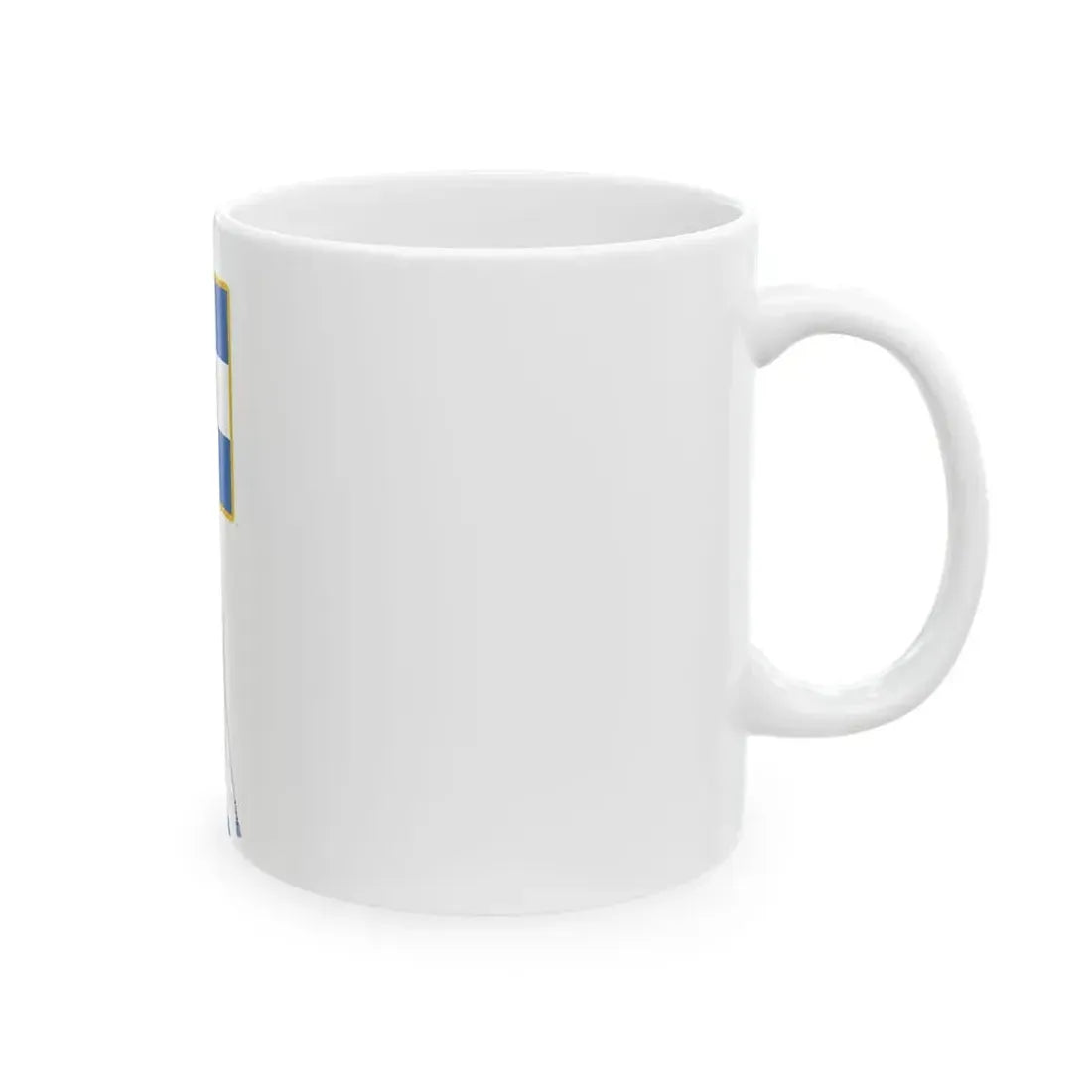 Full regimental colours of the Second Hellenic Republic (Greece) White Coffee Mug - Go Mug Yourself