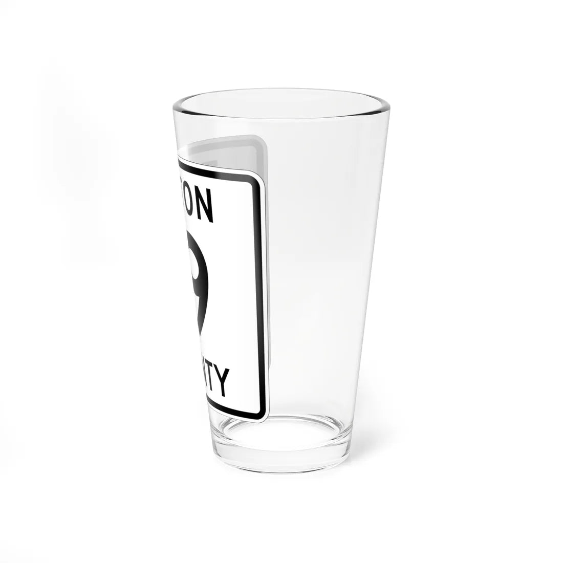 Fulton County Route 19 OH (Ohio) (Road Sign) Pint Glass 16oz - Go Mug Yourself