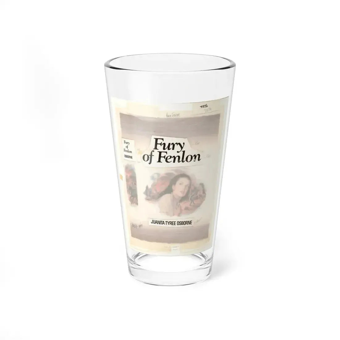 Fury of Fenlon by Juanita Tyree Osborne (Avalon House Publ., 1979) - Pint Glass 16oz 16oz - Go Mug Yourself