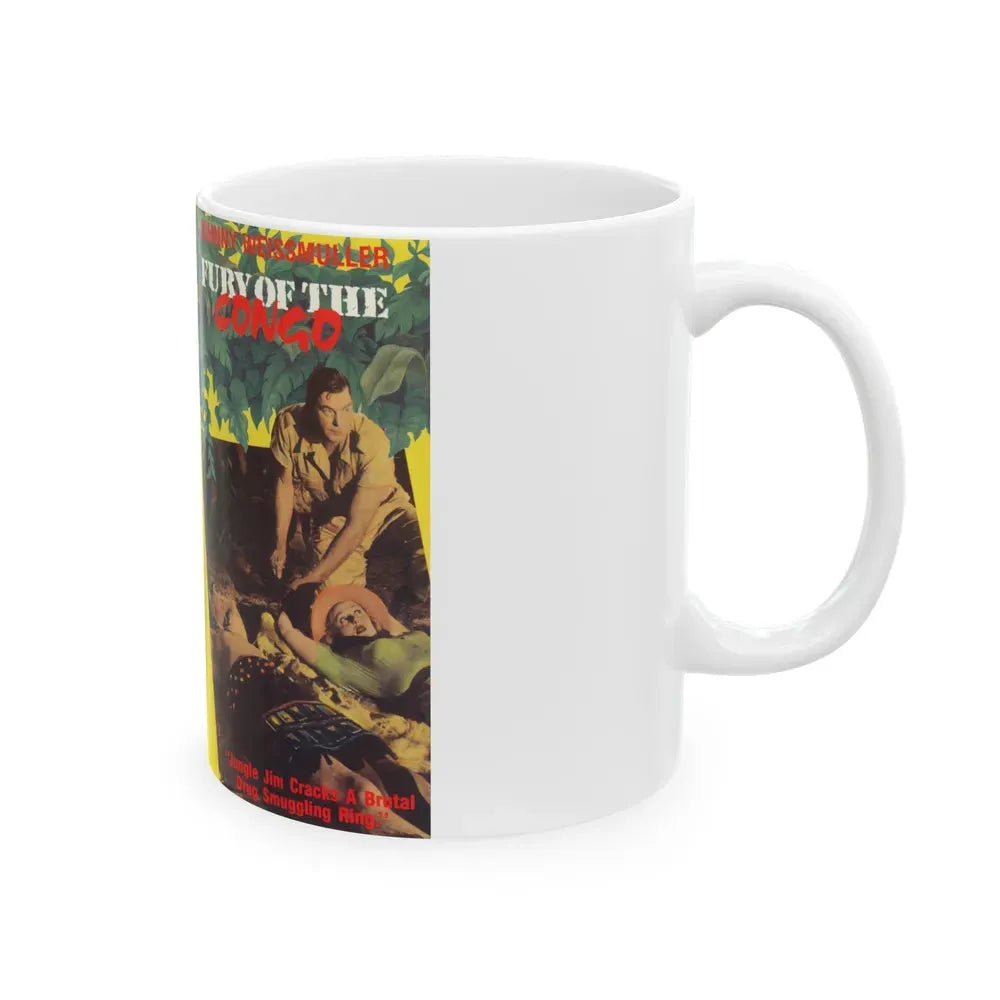 FURY OF THE CONGO (VHS COVER) - White Coffee Mug - Go Mug Yourself