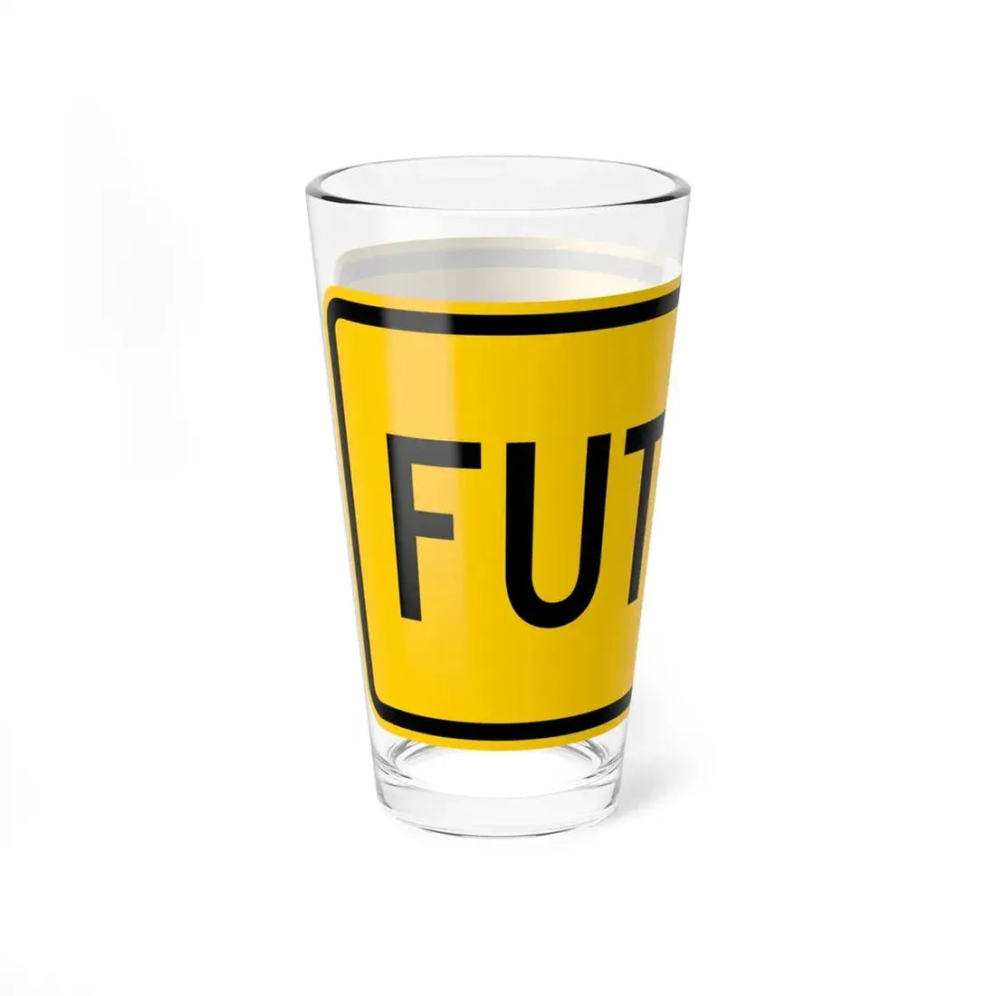 Future plate Wyoming (Wyoming) (Road Sign) Pint Glss 16oz - Go Mug Yourself