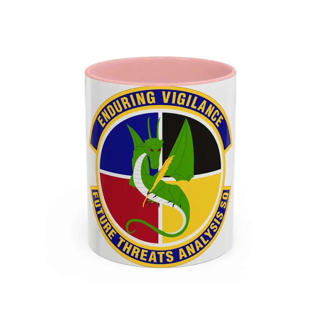 Future Threats Analysis Squadron (U.S. Air Force) Accent Coffee Mug 11oz Pink - Go Mug Yourself