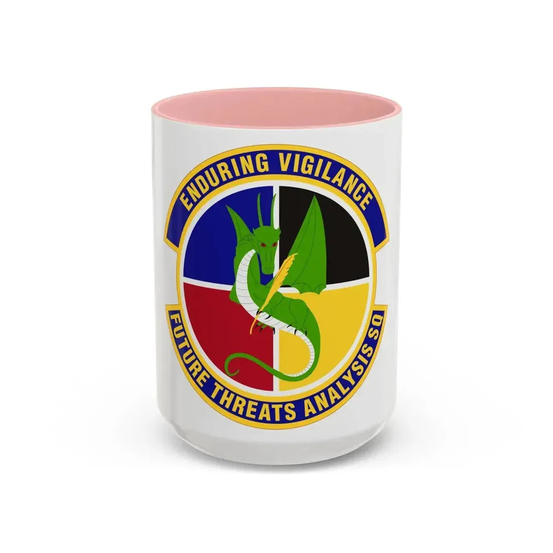 Future Threats Analysis Squadron (U.S. Air Force) Accent Coffee Mug 15oz Pink - Go Mug Yourself