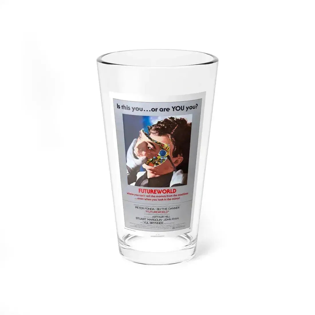 FUTUREWORLD 1976 Movie Poster - Pint Glass 16oz 16oz - Go Mug Yourself