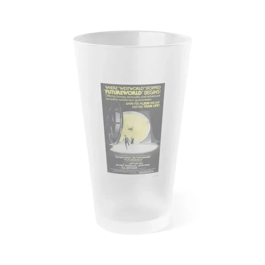 FUTUREWORLD (2) 1976 Movie Poster - Frosted Pint Glass 16oz 16oz Frosted - Go Mug Yourself