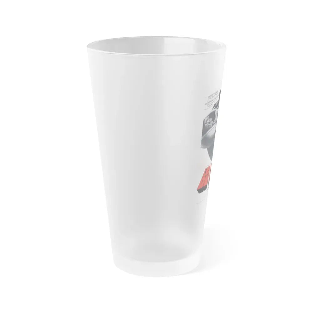 FUTUREWORLD (FRENCH 2) 1976 Movie Poster - Frosted Pint Glass 16oz - Go Mug Yourself