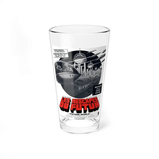FUTUREWORLD (FRENCH 2) 1976 Movie Poster - Pint Glass 16oz 16oz - Go Mug Yourself