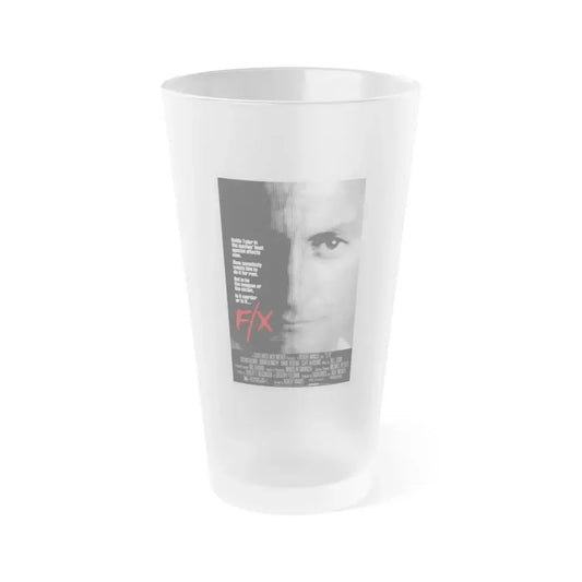 FX MURDER BY ILLUSION 1986 Movie Poster - Frosted Pint Glass 16oz Default Title - Go Mug Yourself