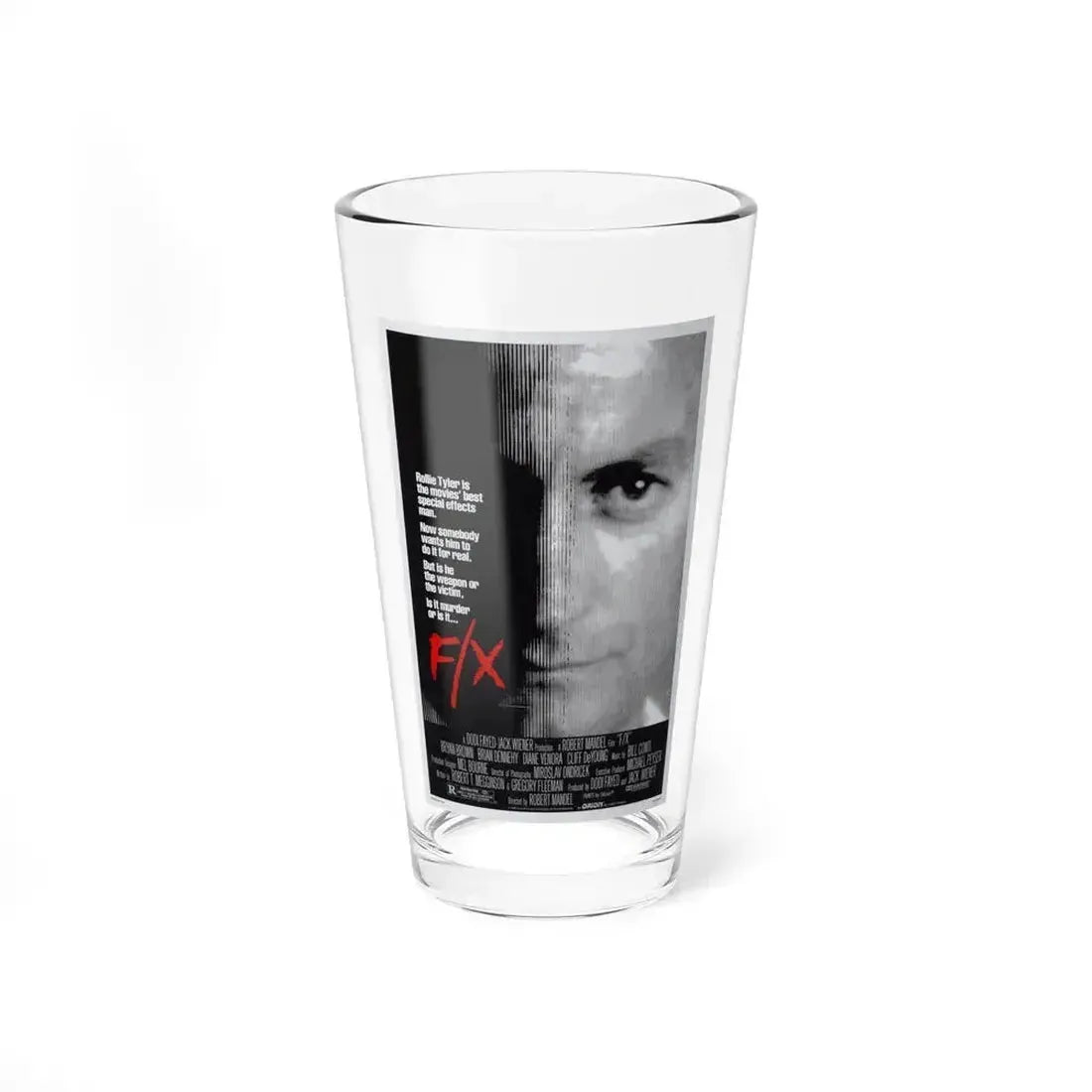 FX MURDER BY ILLUSION 1986 Movie Poster - Pint Glass 16oz 16oz - Go Mug Yourself