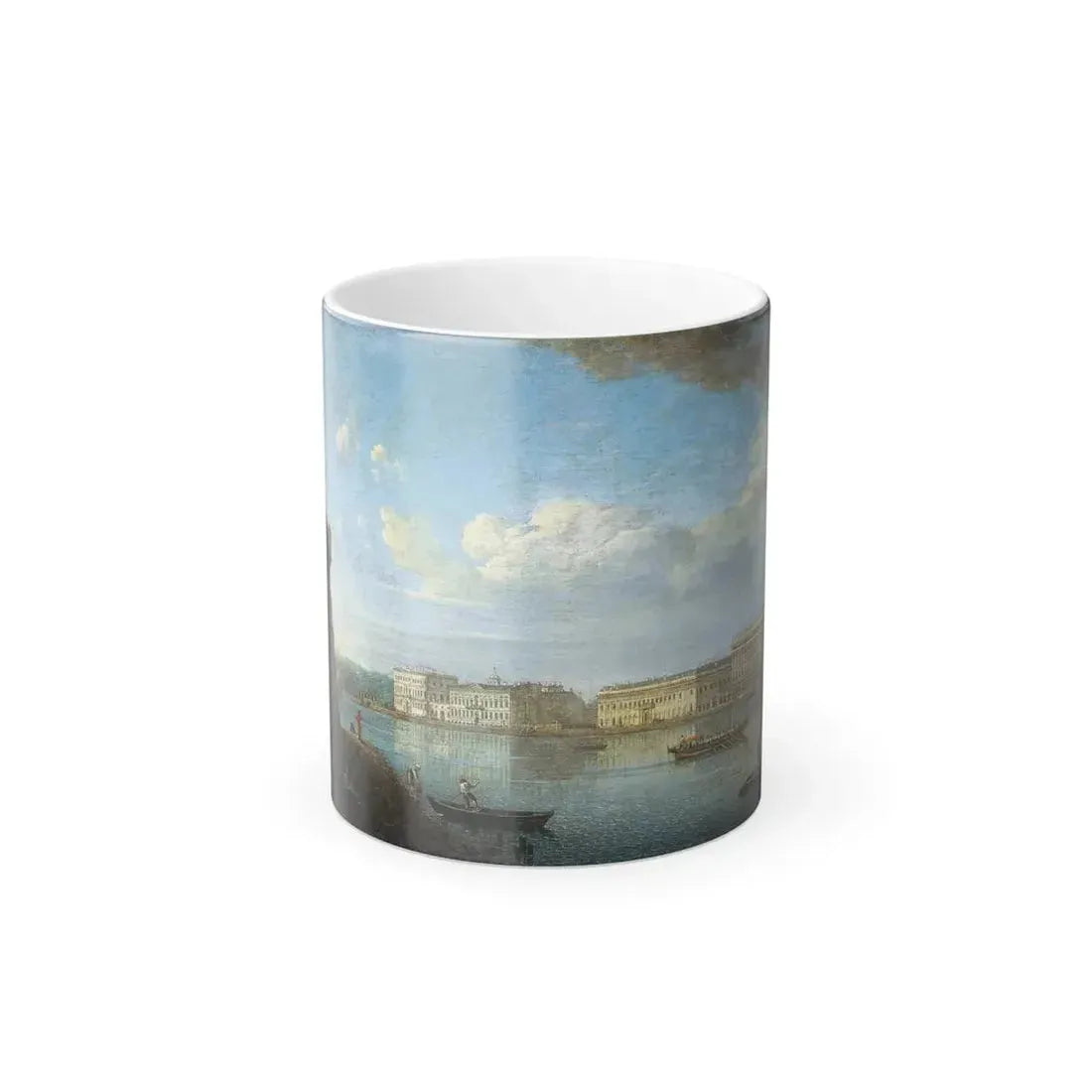 Fyodor Alekseyev (1753-1824) View of the Palace Embankment from St Peter's and St Paul's Fortress - Oi-0 - Color Changing Mug 11oz 11oz - Go Mug Yourself