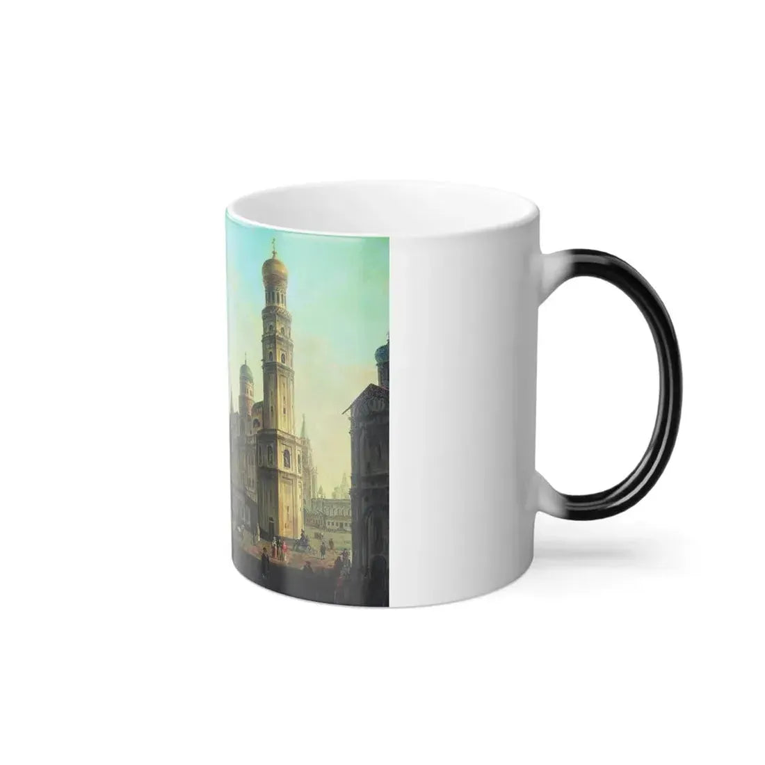 Fyodor Alexeyev (1753-1824) The Cathedral Square in the Moscow Kremlin - Oil on Canvas - Color Changing Mug 11oz - Go Mug Yourself