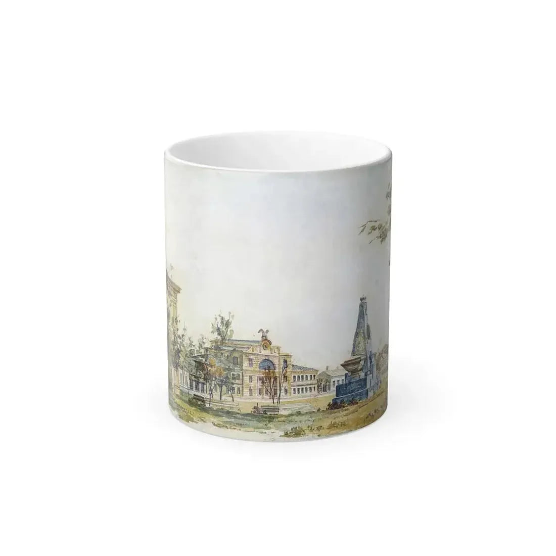 Fyodor Alexeyev (1753-1824) Town Square in Kherson - Watercolour on Paper 1796 - Color Changing Mug 11oz 11oz - Go Mug Yourself