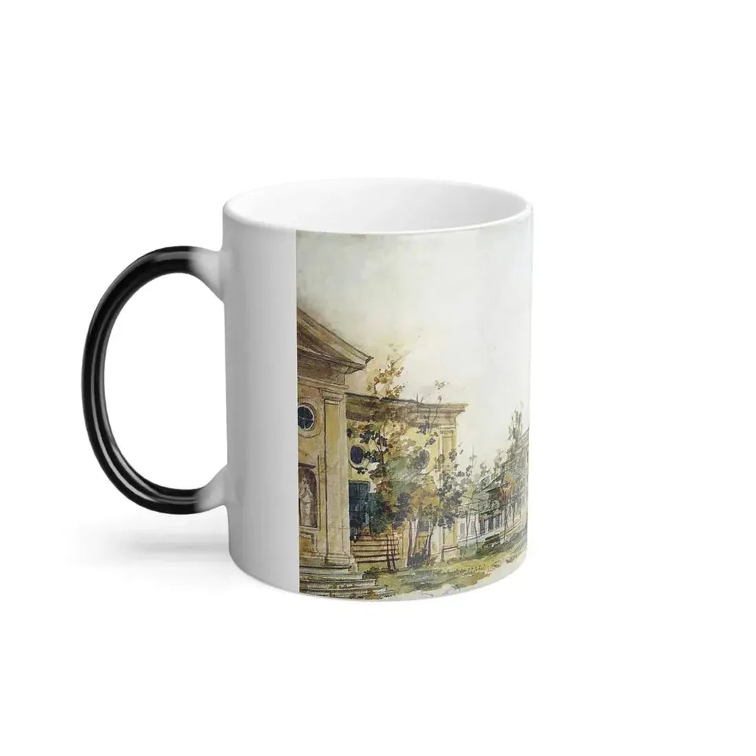 Fyodor Alexeyev (1753-1824) Town Square in Kherson - Watercolour on Paper 1796 - Color Changing Mug 11oz - Go Mug Yourself
