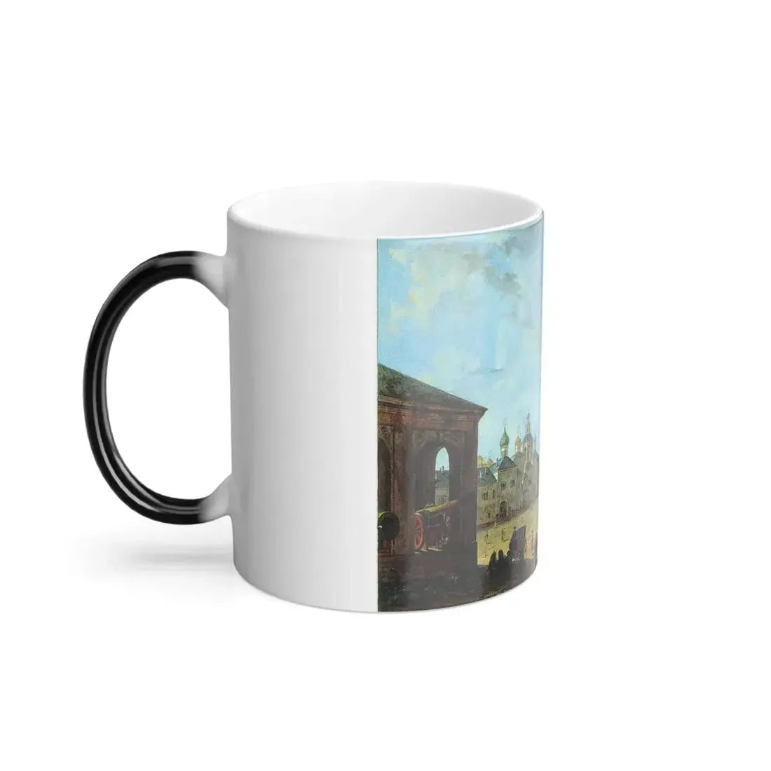 Fyodor Alexeyev (1753-1824) View from the Kremlin's Spassky Gate - 1800 - Color Changing Mug 11oz - Go Mug Yourself