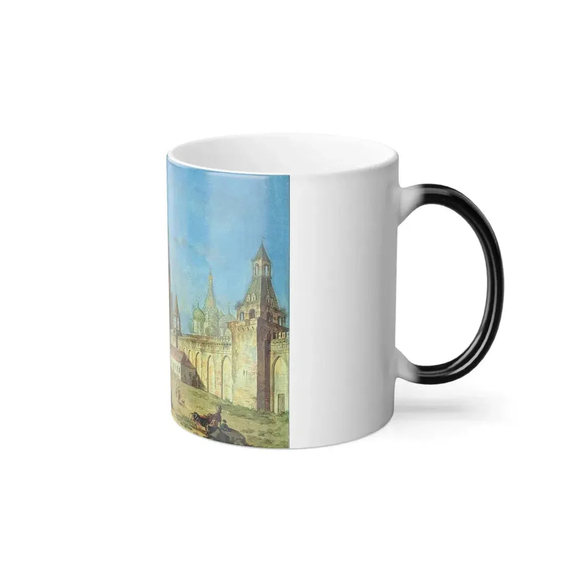 Fyodor Alexeyev (1753-1824) View from the Kremlin's Spassky Gate - 1800 - Color Changing Mug 11oz - Go Mug Yourself