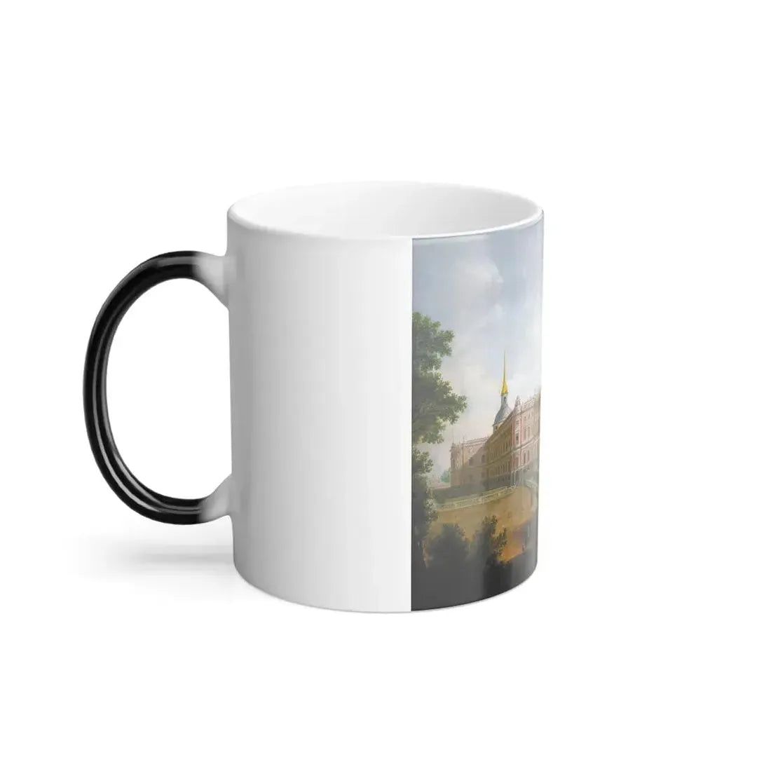 Fyodor Alexeyev (1753-1824) View of Saint Michael's Castle - Oil on Canvas 1800 - Color Changing Mug 11oz - Go Mug Yourself