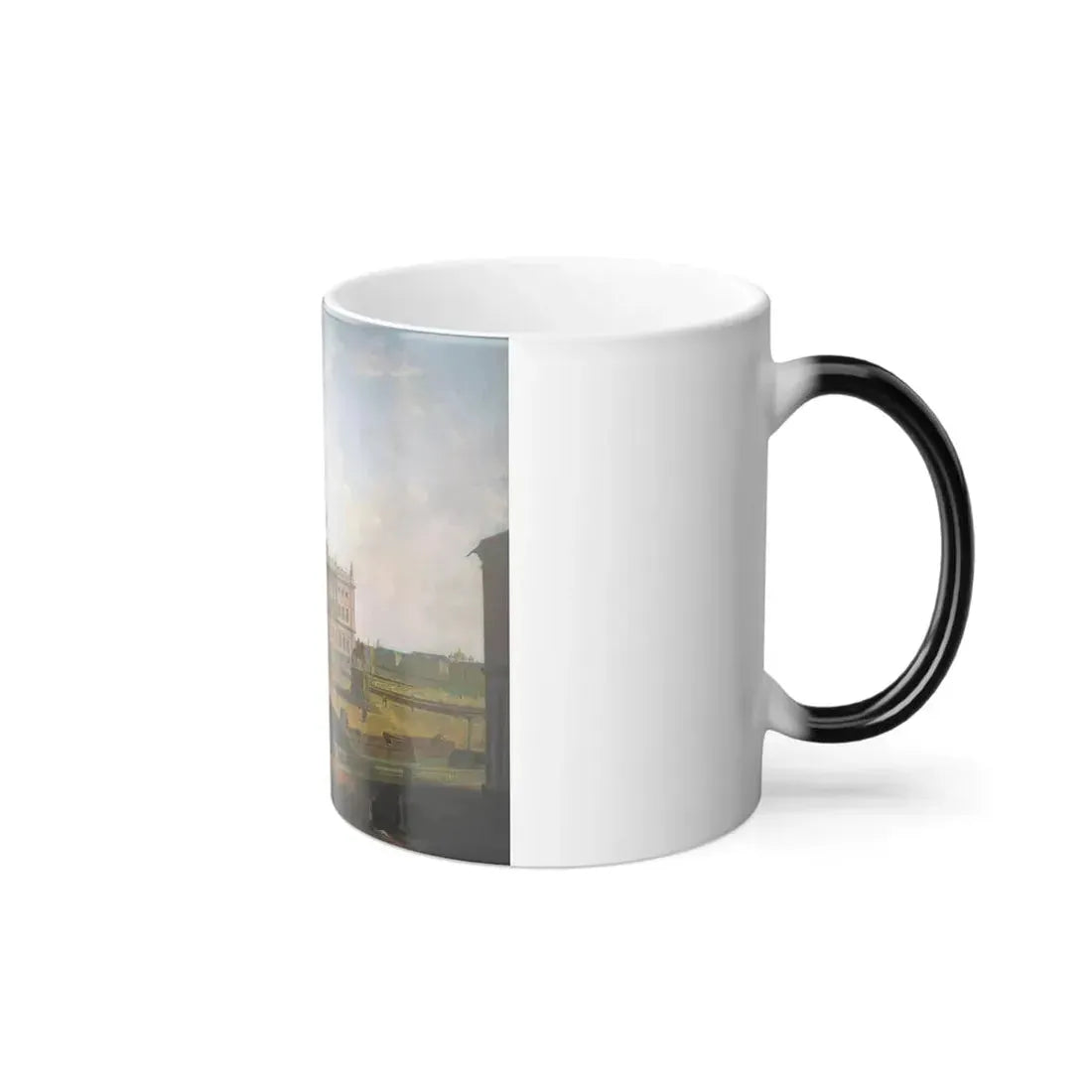 Fyodor Alexeyev (1753-1824) View of Saint Michael's Castle - Oil on Canvas 1800 - Color Changing Mug 11oz - Go Mug Yourself
