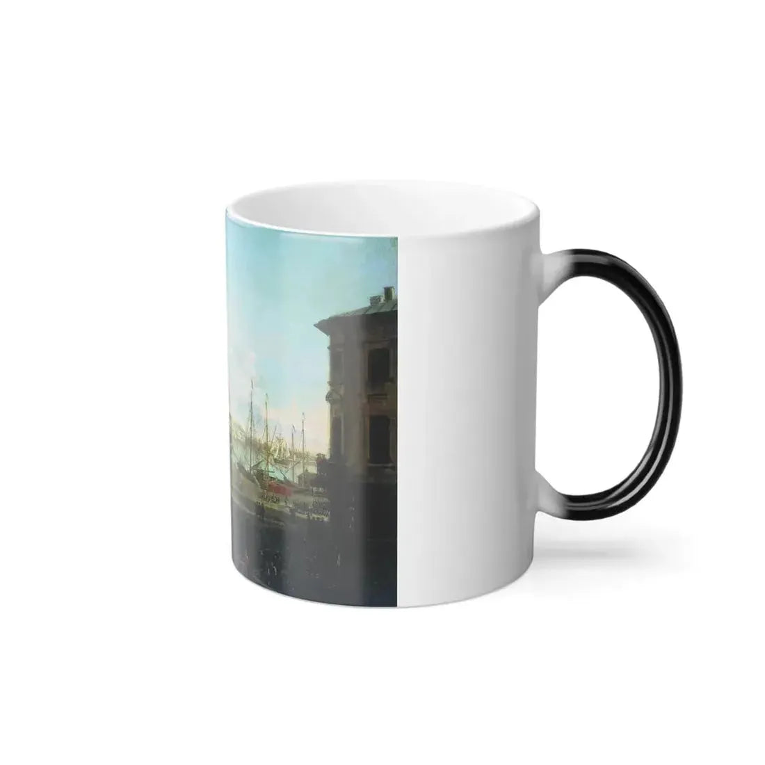 Fyodor Alexeyev (1753-1824) View of the English Embankmant from Visilievsky Island in St Petersburg - O-0 - Color Changing Mug 11oz - Go Mug Yourself