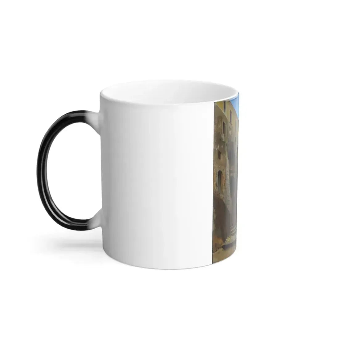 Fyodor Bronnikov (1827-1902) Street in italy - 1850 - Color Changing Mug 11oz - Go Mug Yourself